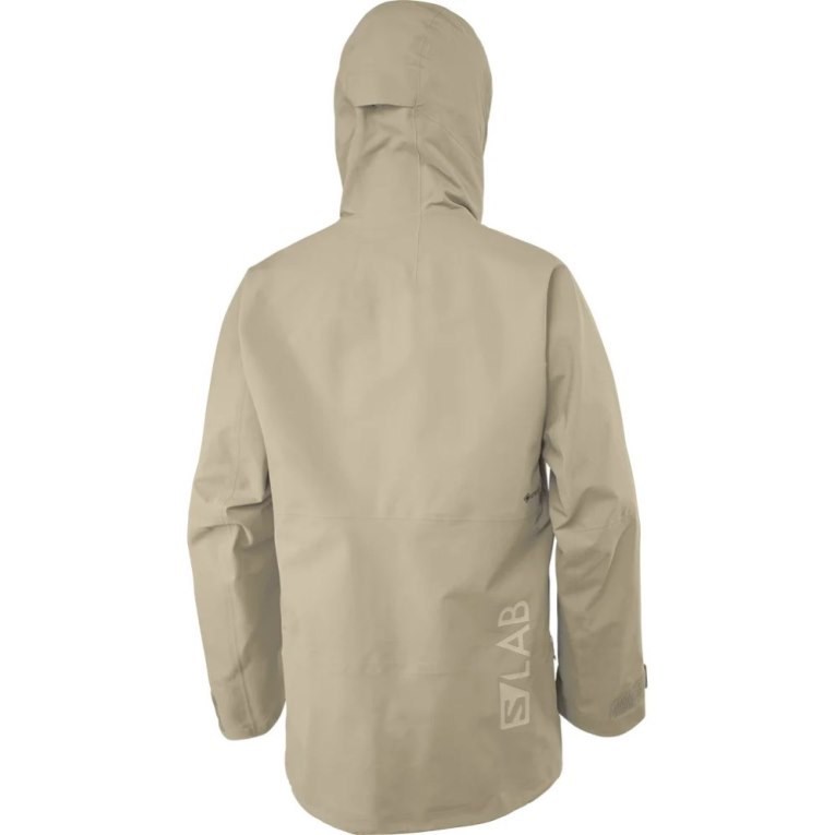 Chaquetas De Esquí Salomon S/Lab Qst GTX Pro 3l Shell Hombre Beige | MX HFPB249